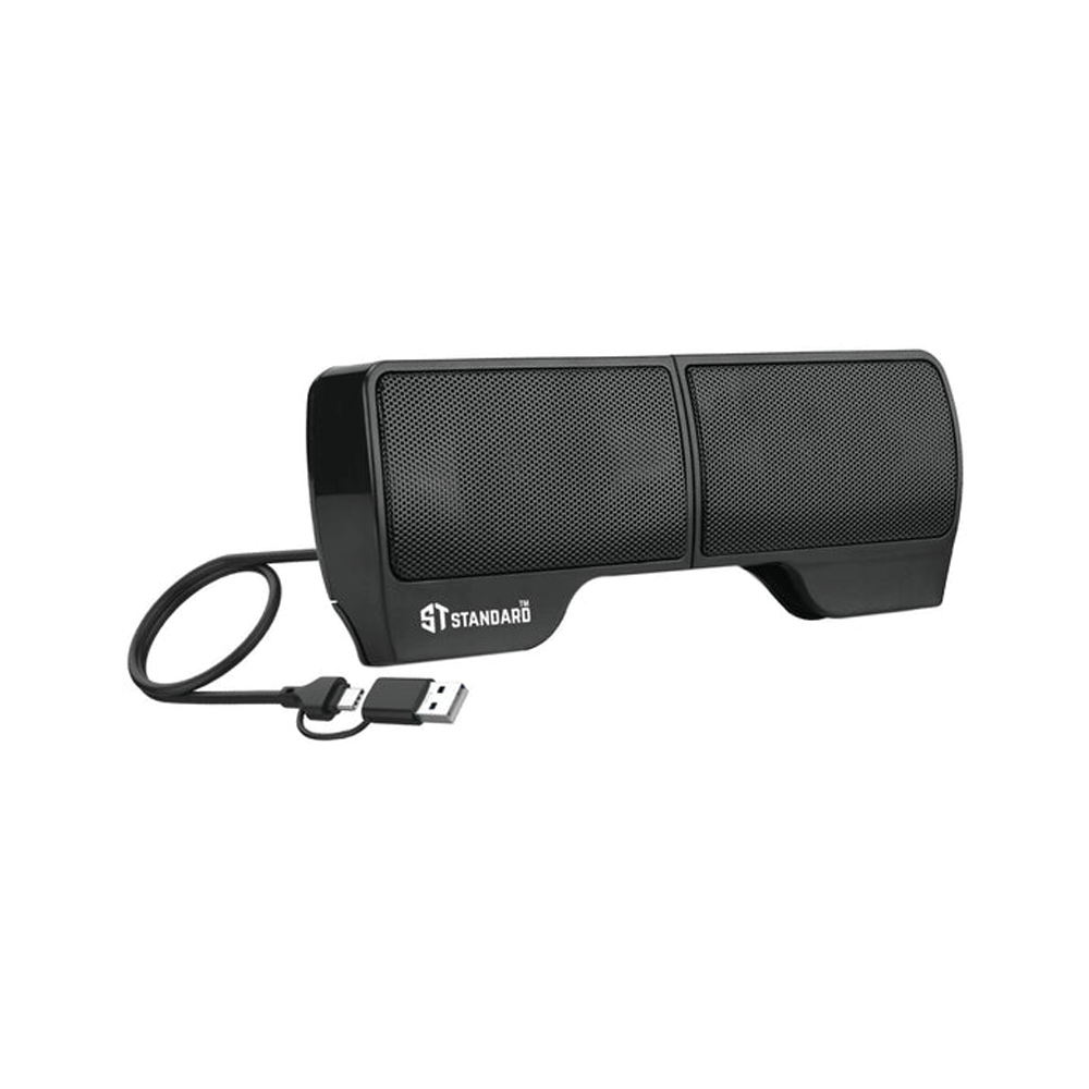 Standard Sonic-X 2-in-1 USB & Type-C Speaker 2.0