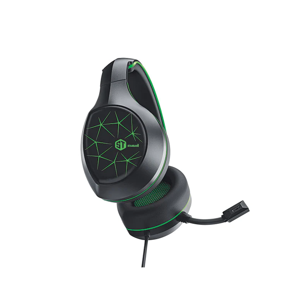Headphone Wired Standard Gm-3502L (Two Socket With Convert + USB)