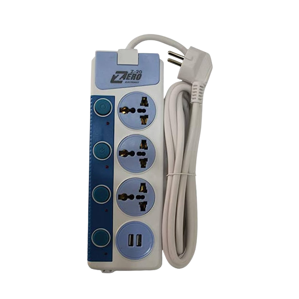 Power Strip 3 Port Zero + 2 USB Z-30 1.5M