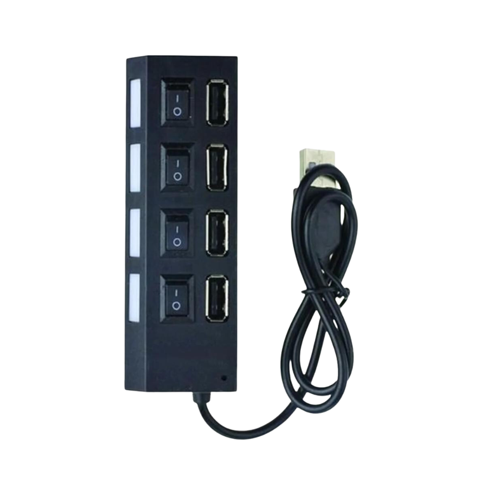 HUB USB 2.0 4 Port Zero + Switch