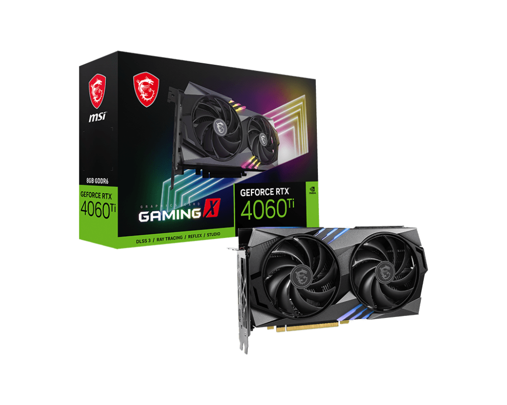 MSI GeForce RTX 4060 Ti Gaming X 8GB GDDR6 Graphics Card