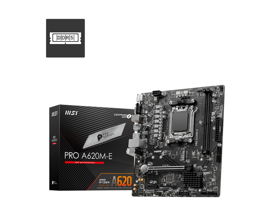 MSI PRO A620M-E AMD AM5 Motherboard