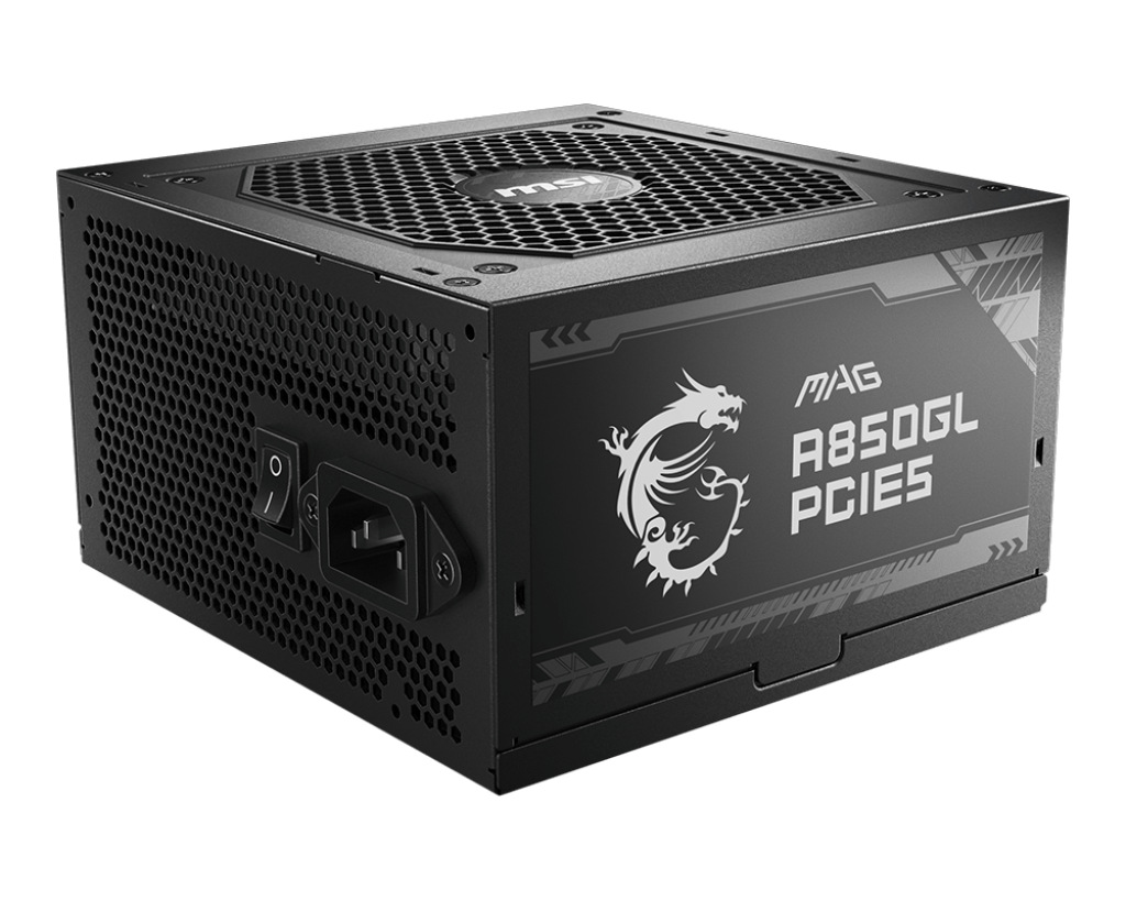 MSI MAG A850GL PCIE5 80 PLUS Gold Power Supply (850W)