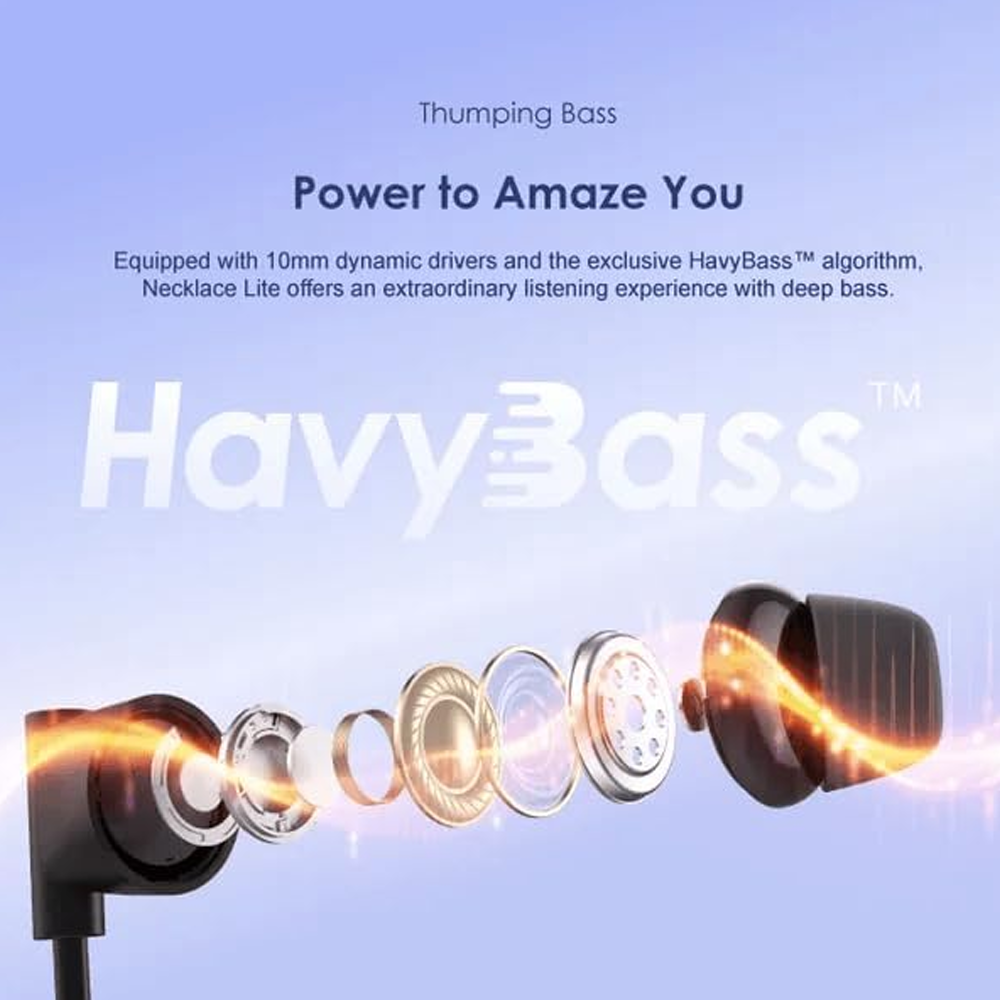 Oraimo Necklace Lite OEB-311 Bluetooth Earphone - Black