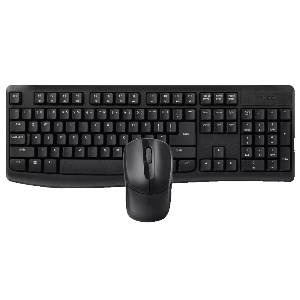 Rapoo X1800Pro Wireless Keyboard + Mouse Combo - Black