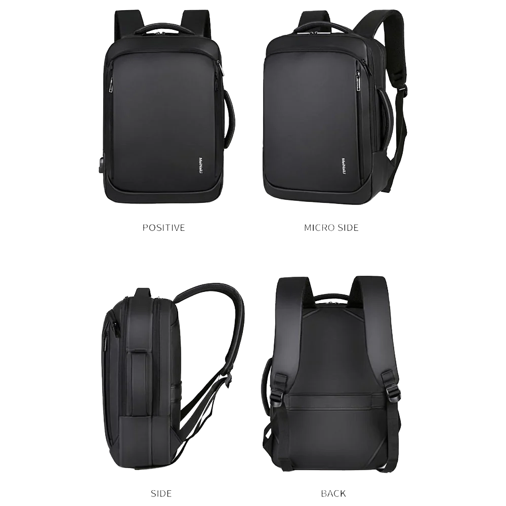 Meinaili 1901 15.6 Inch Laptop Backpack - Black