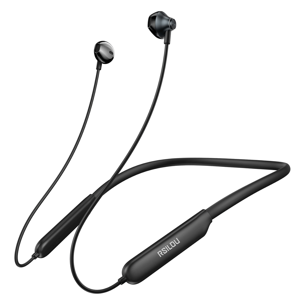 Rsilou R3013-001 Neckband Bluetooth Earphone - Black