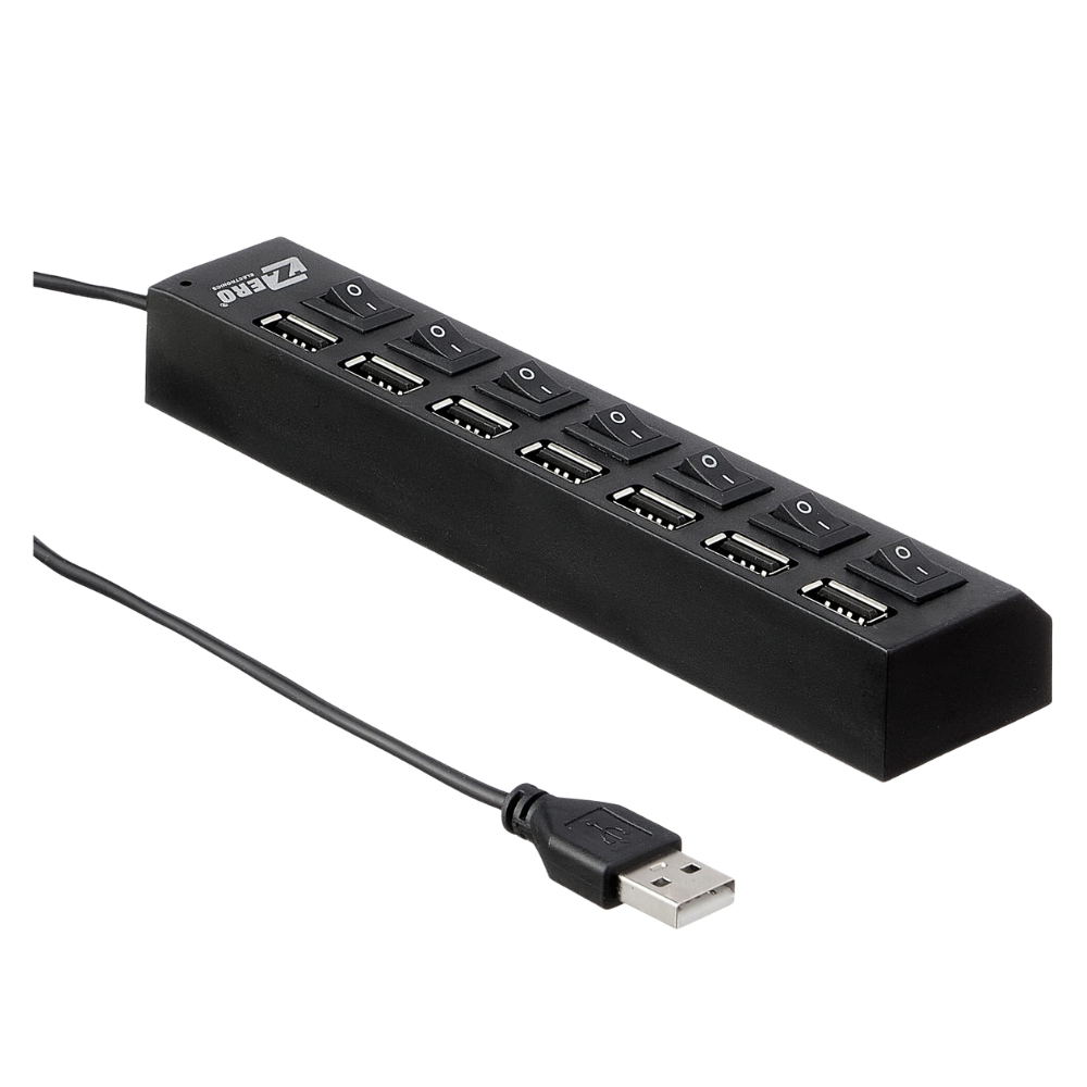 HUB USB 2.0 7 Port Zero + Switch