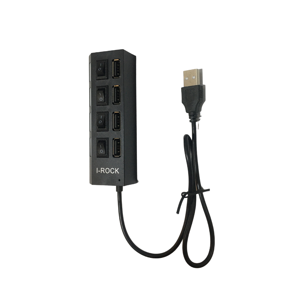 HUB USB 2.0 4-Port Irock + Switch