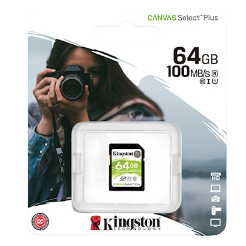 Kingston Canvas 64GB Class 10 microSD Memory Card