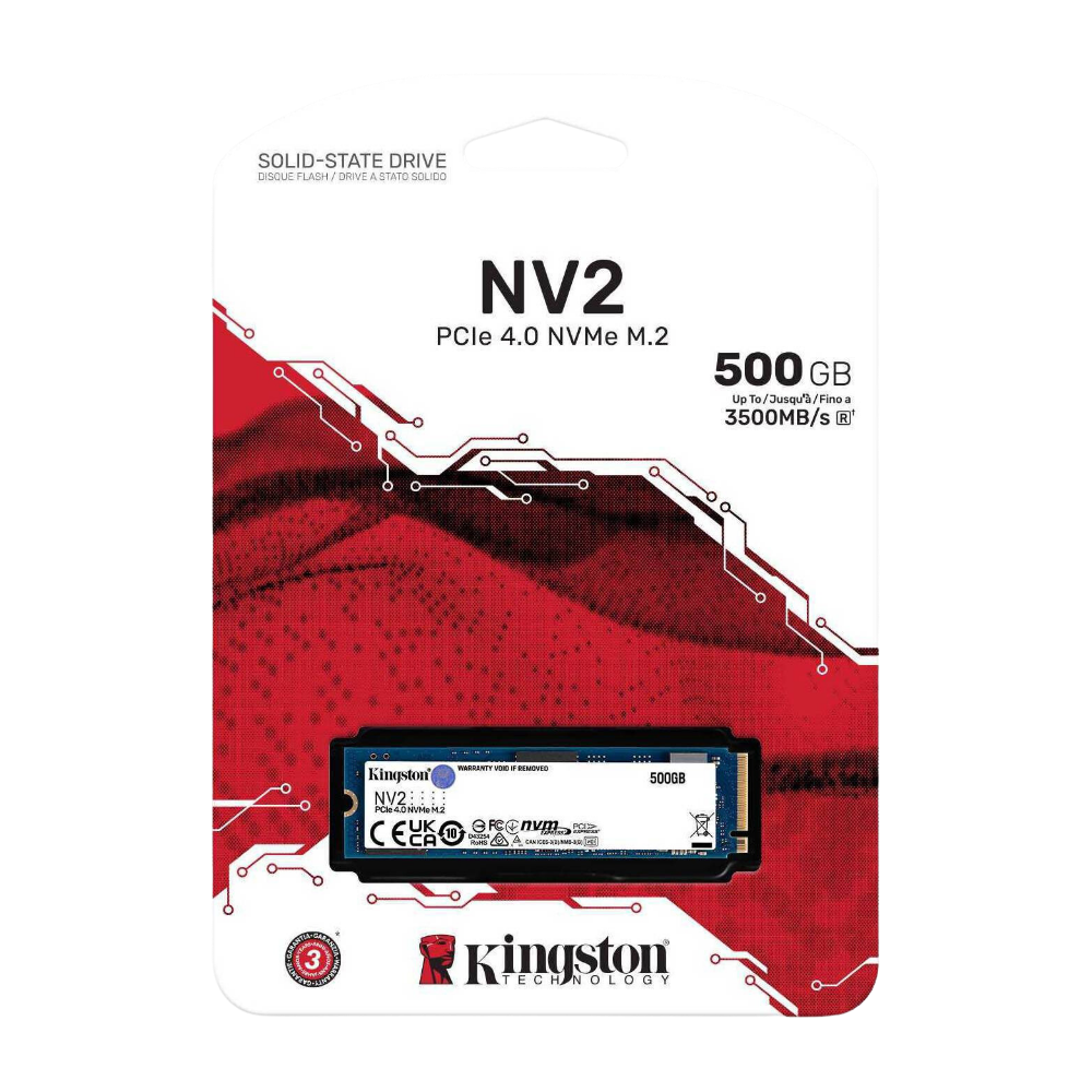 Kingston NV2 500GB NVMe M.2 SSD