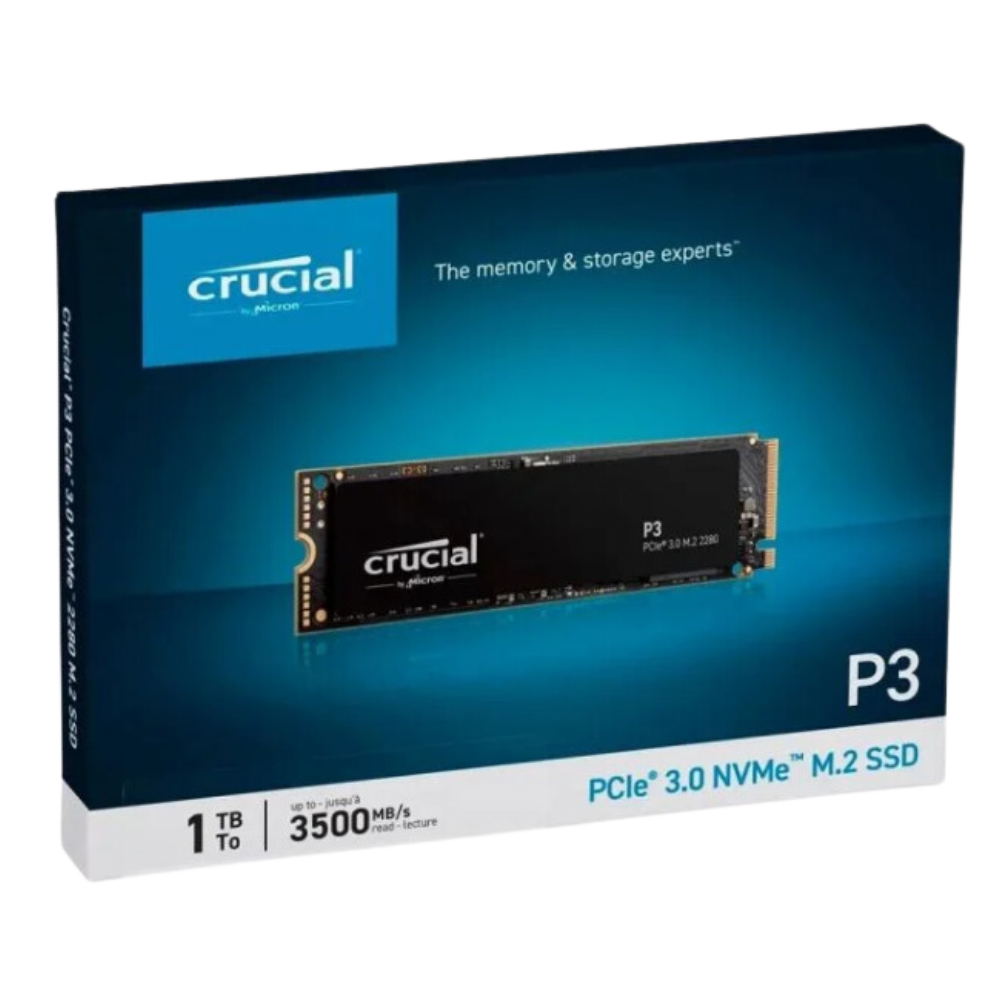 Crucial P3 1TB PCIe NVMe M.2 SSD