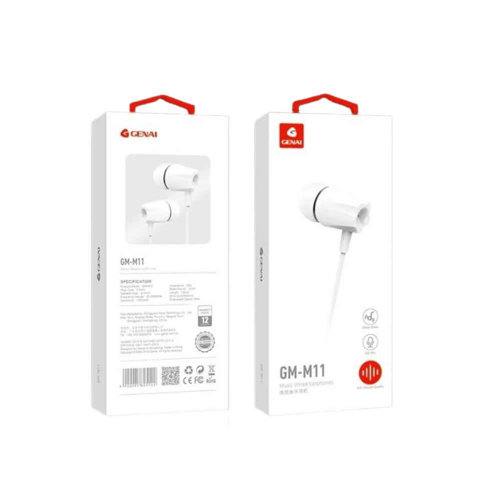 Earphone Wired Genai Gm-M11 (3.5Mm)