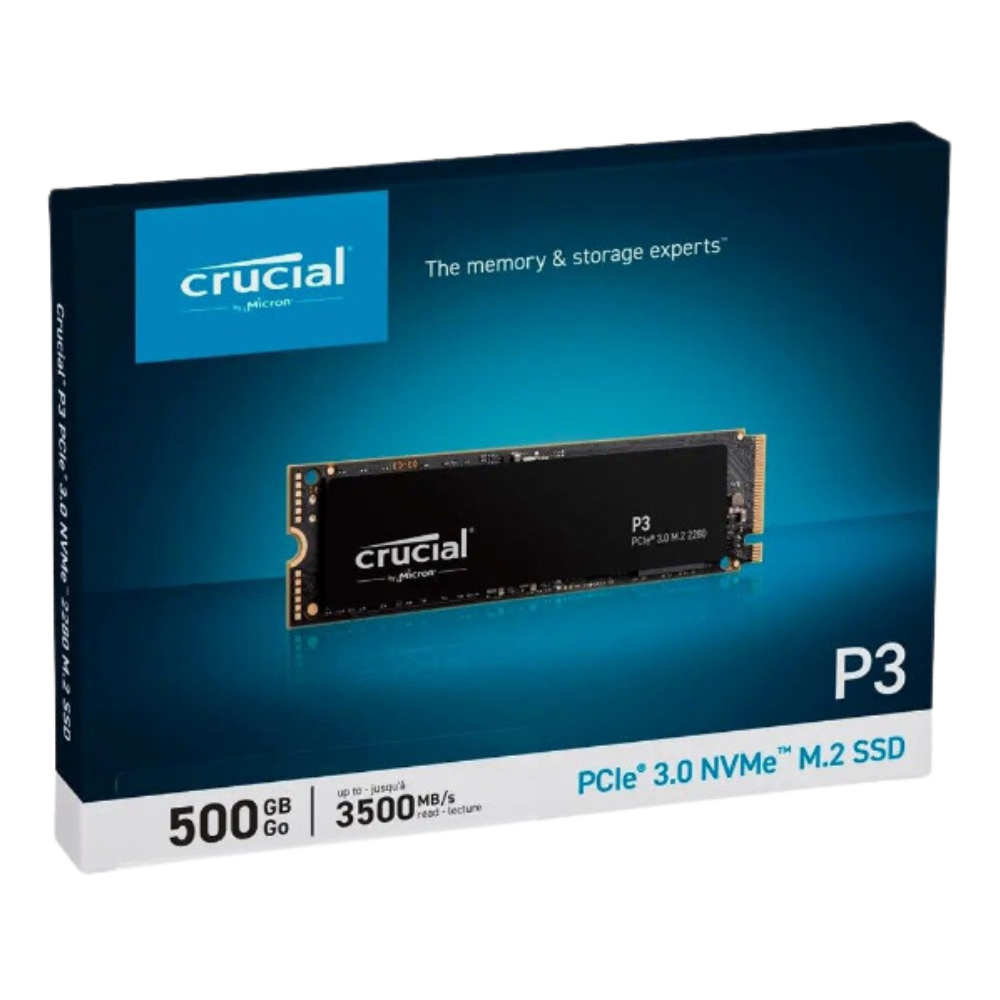 Crucial P3 500GB NVMe M.2 SSD