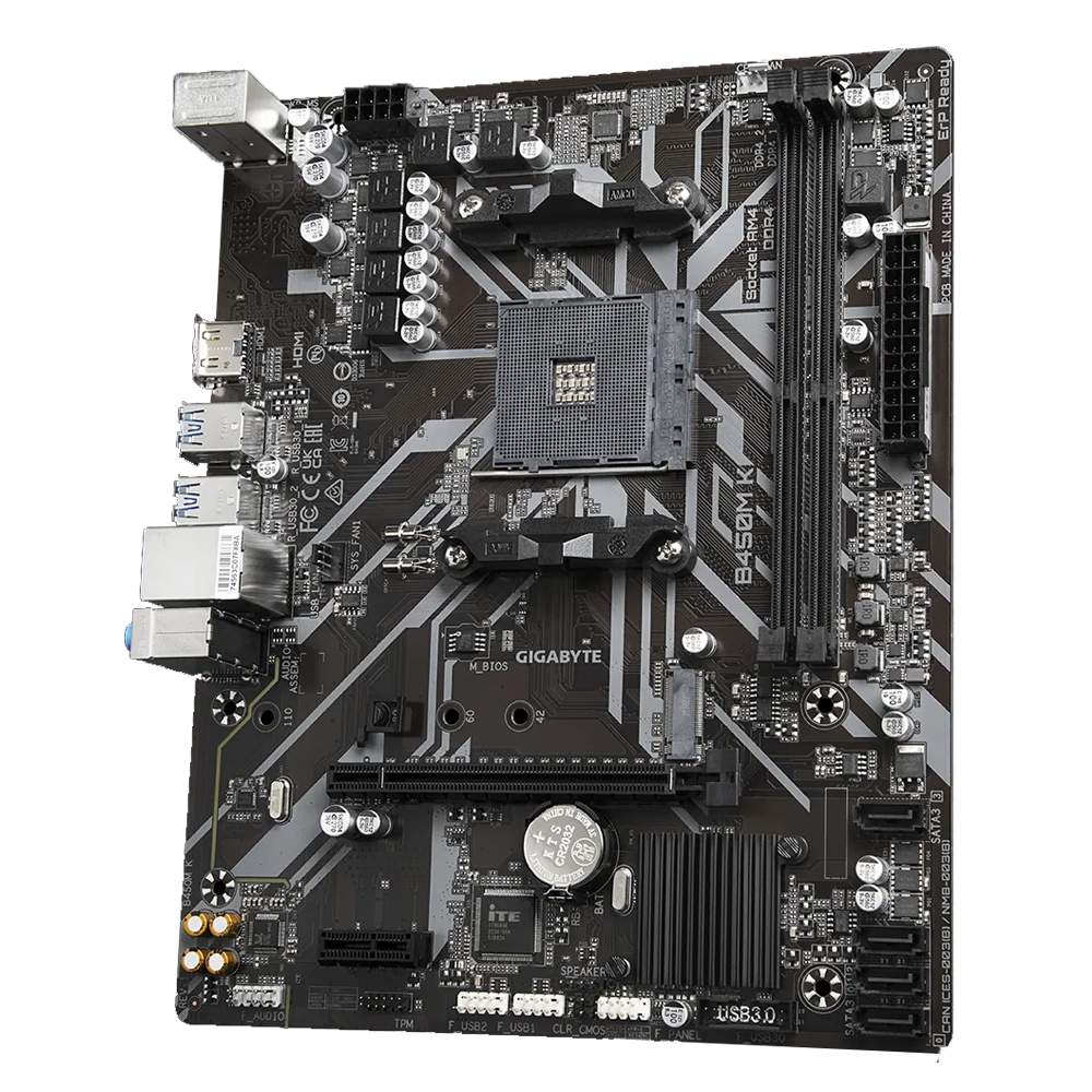 Gigabyte B450M K AMD Socket AM4 Motherboard