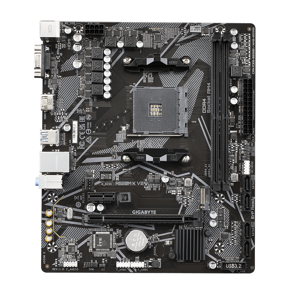 Gigabyte A520M K V2 AMD AM4 Motherboard