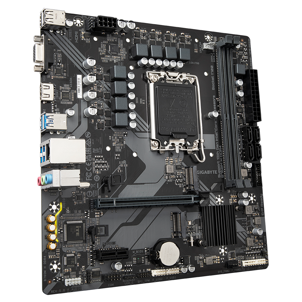 Gigabyte B760M H DDR4 Intel LGA 1700 Motherboard