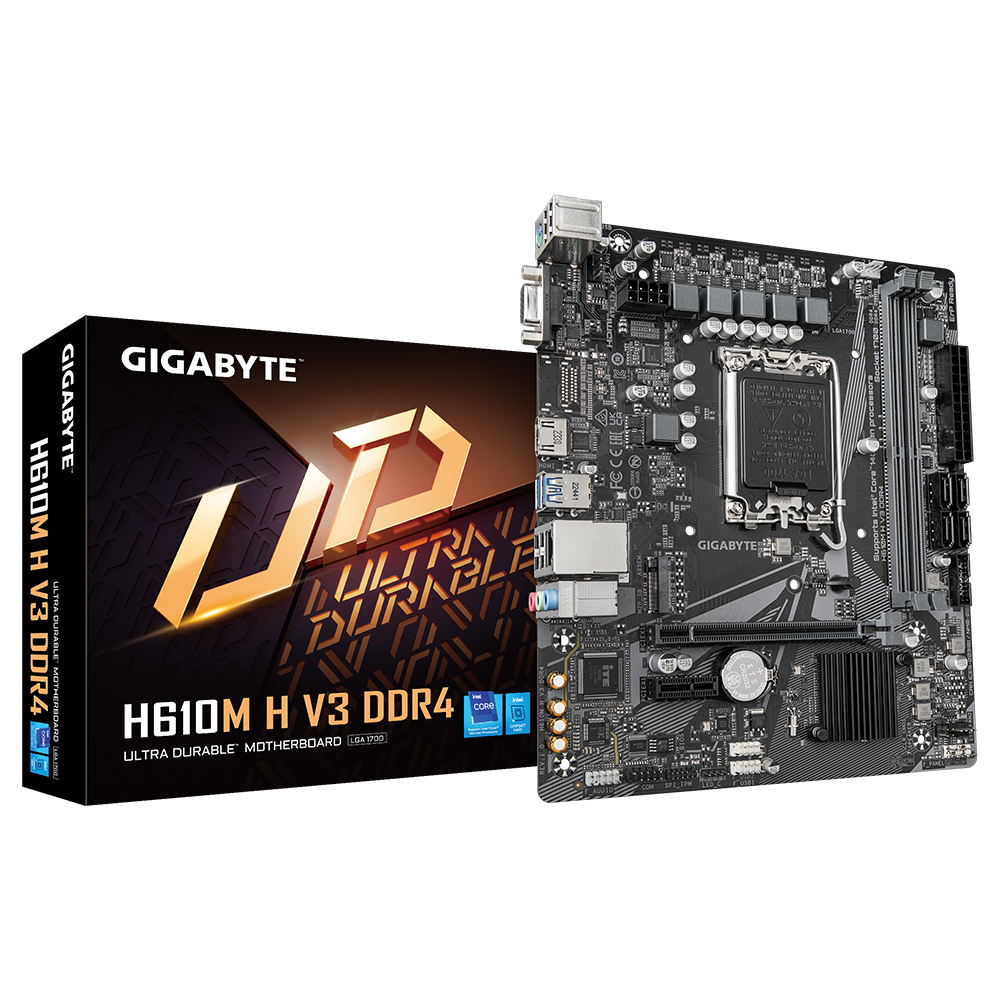 Gigabyte H610M H V3 DDR4 Intel LGA 1700 Motherboard