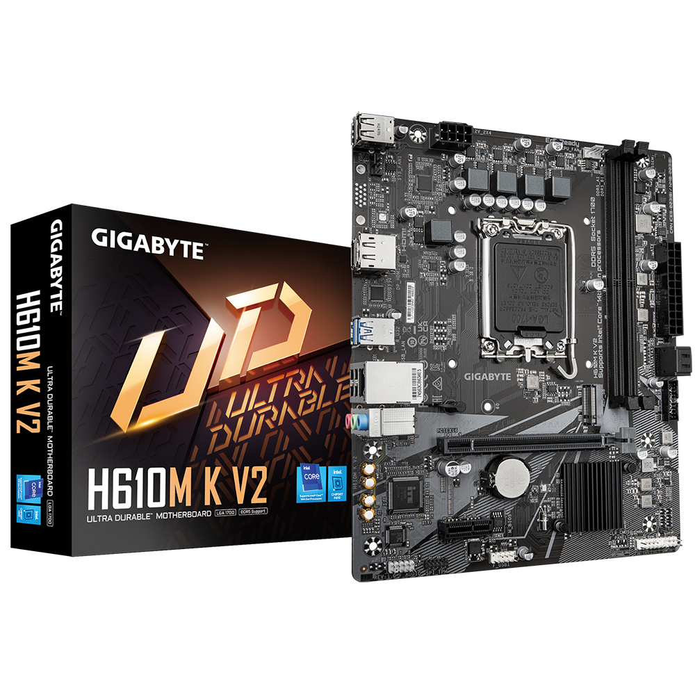 Gigabyte H610M K V2 DDR5 Intel LGA 1700 Motherboard