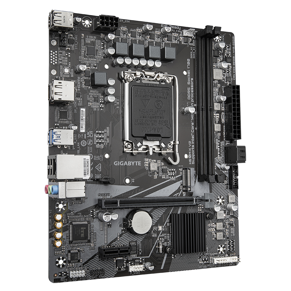 Gigabyte H610M K V2 DDR5 Intel LGA 1700 Motherboard