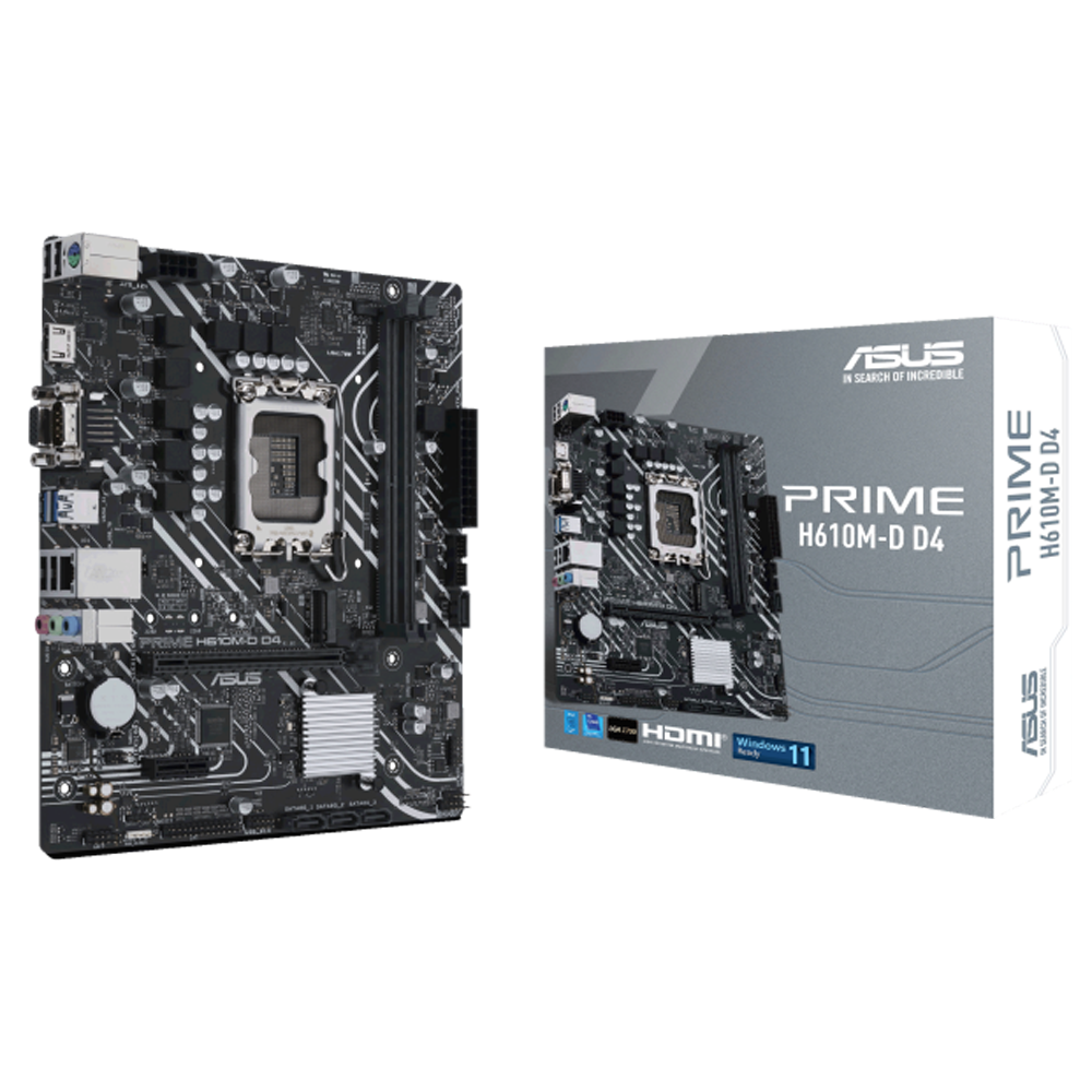 Asus Prime H610M-D D4 Intel Socket LGA 1700 Motherboard