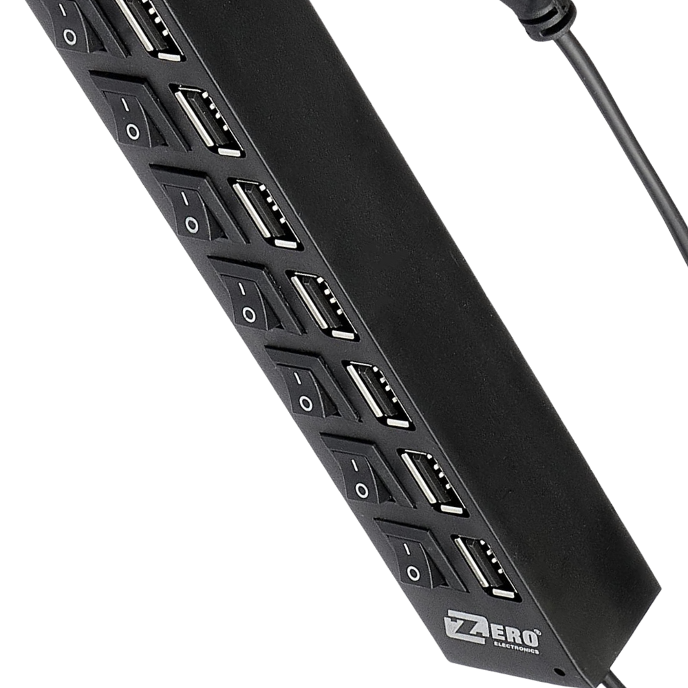 HUB USB 2.0 7 Port Zero + Switch