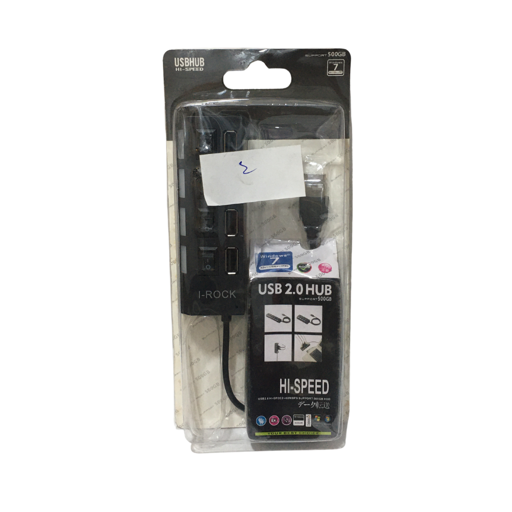HUB USB 2.0 4-Port Irock + Switch