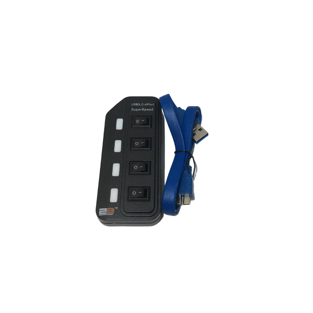 HUB USB 3.0 4 Port 2B US318 + Switch