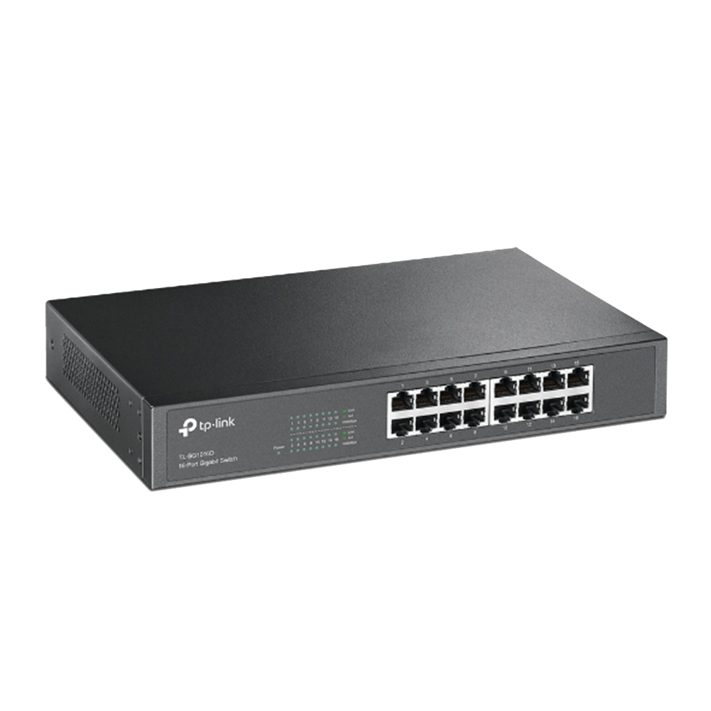 TP-Link TL-SG1016D 16-Port 10/100/1000 Gigabit Desktop/Rackmount Switch