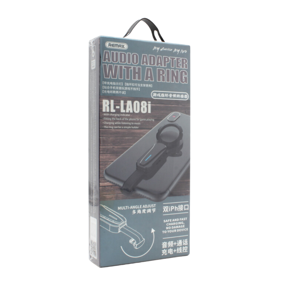 Convert Lightning To (Audio 3.5Mm - Charge Socket) Remax Rl-La08I