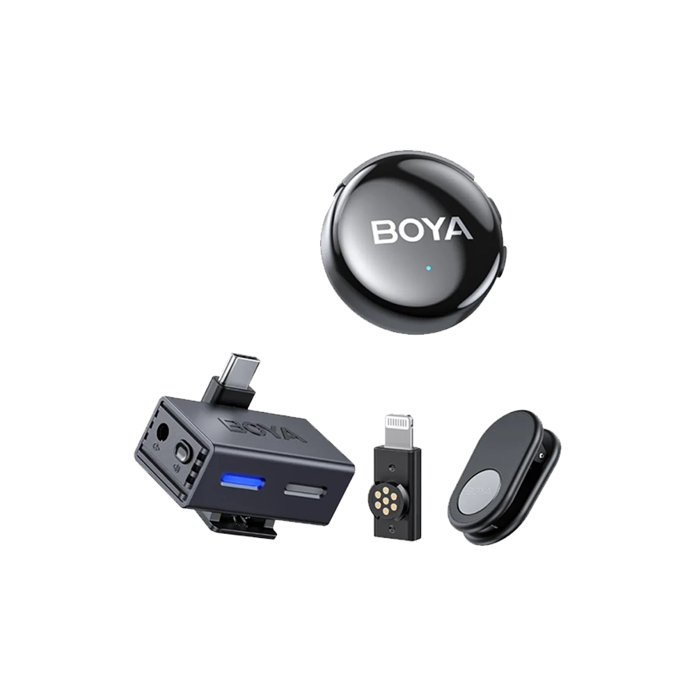 Boya Boyalink 3-04 (Lightning & Type-C & 3.5mm) Wireless Microphone With Charging Case