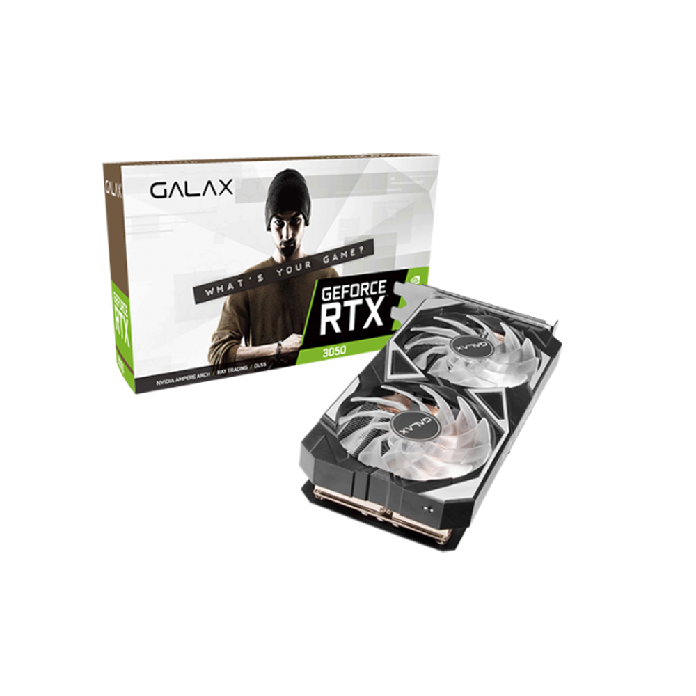 Galax GeForce RTX 3050 EX 1-Click OC 6GB GDDR6 Graphics Card