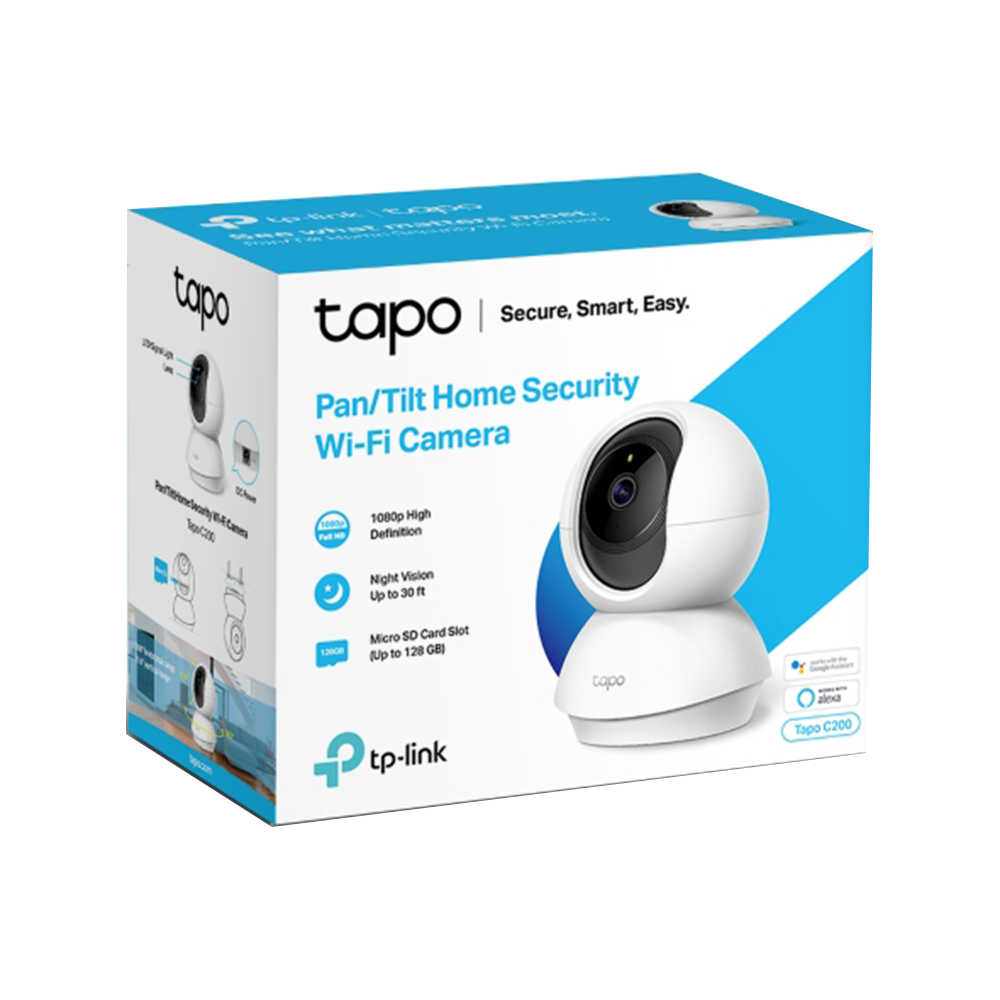TP-Link Tapo C200 Pan/Tilt 2MP 4mm Home Security Wi-Fi Camera