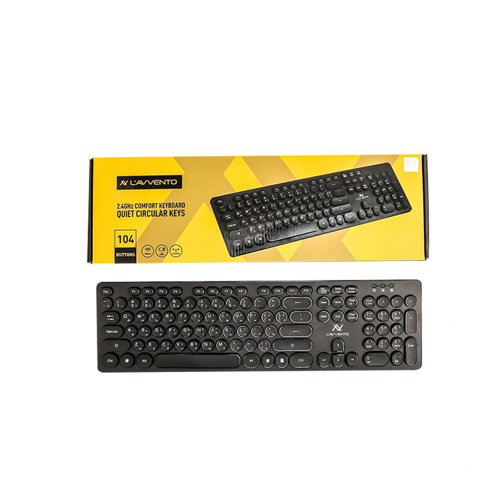 Keyboard Wireless Lavvento KB206