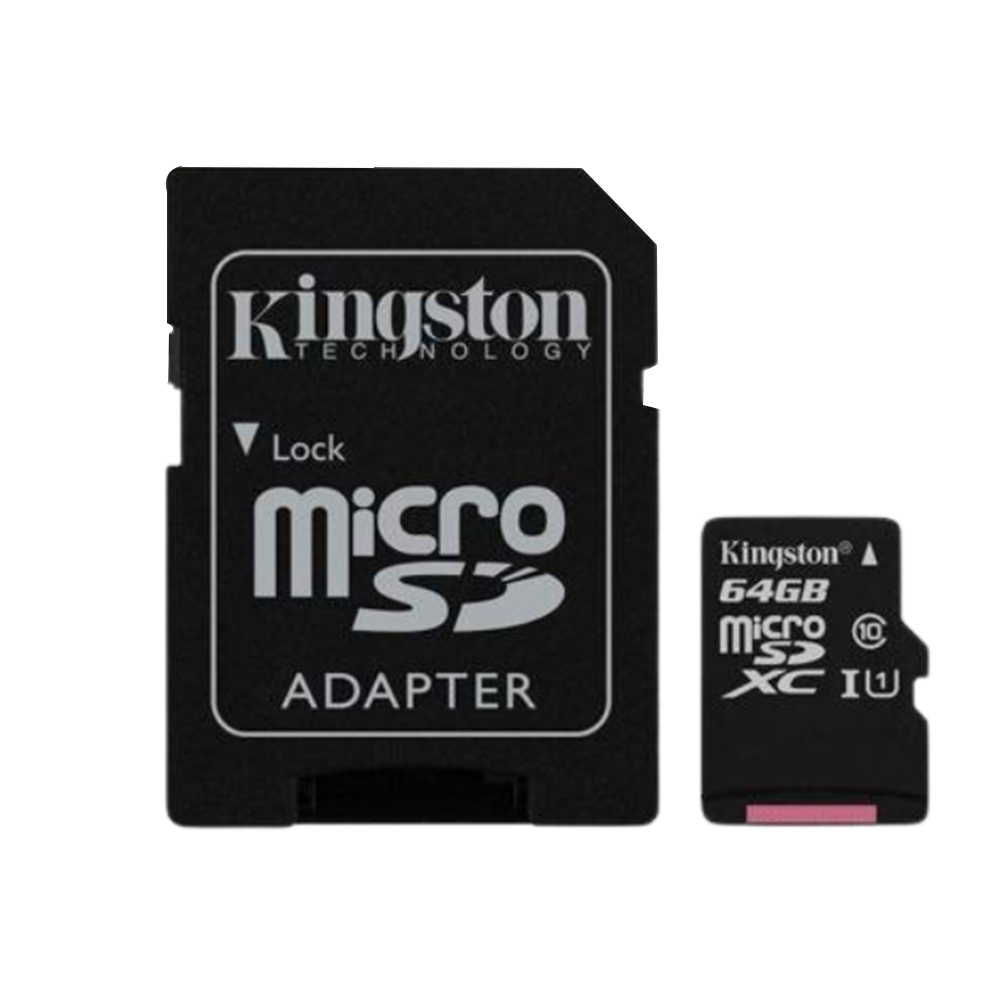 Kingston Canvas 64GB Class 10 microSD Memory Card