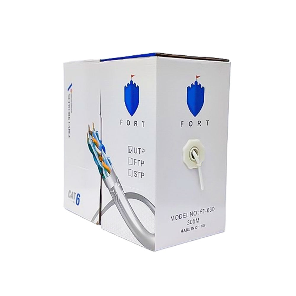 Fort FT-630 Cat6 UTP Network Cable 305m - White