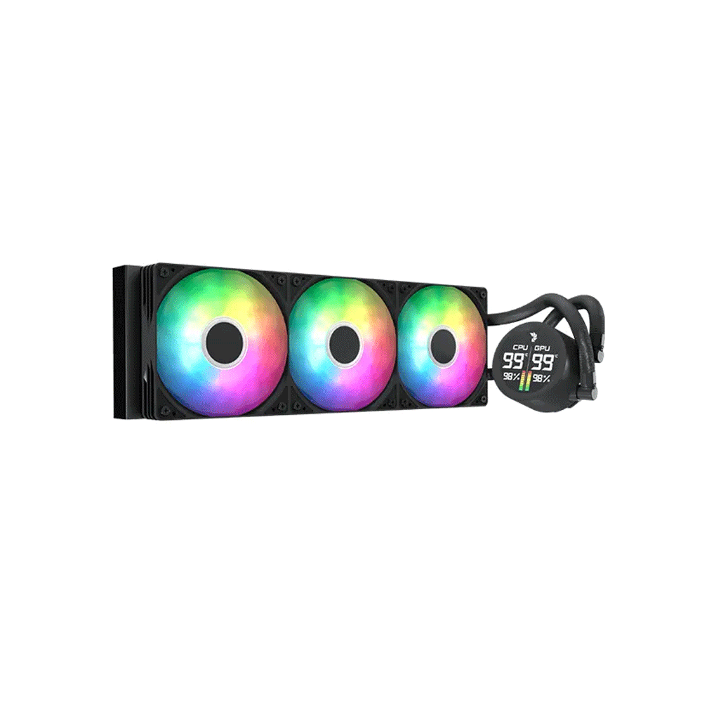 AeroCool Abyss L360R Digi ARGB Liquid Cooler - Black