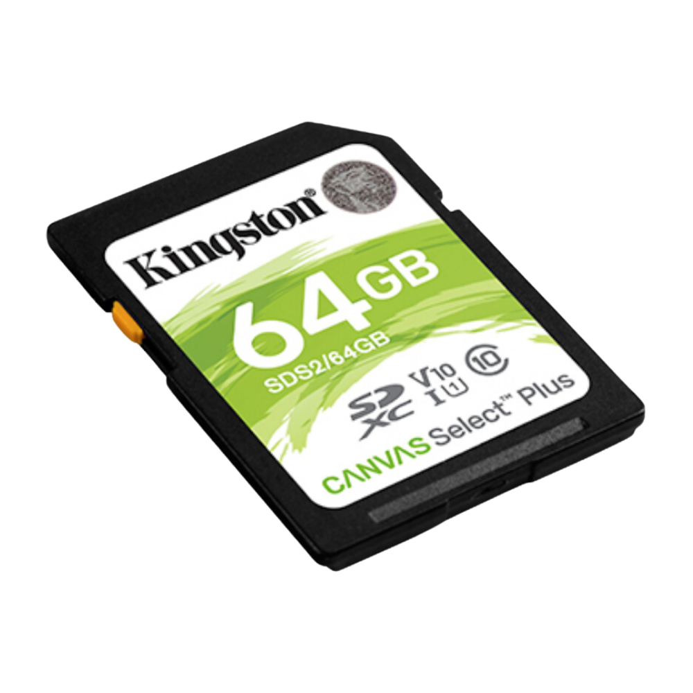 Kingston Canvas 64GB Class 10 microSD Memory Card