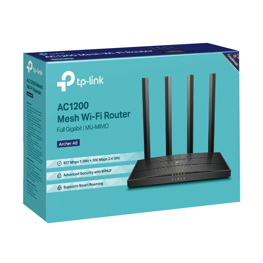 TP-Link Archer A6 AC1200 Wireless MU-MIMO Gigabit Access Point (4 Port - 4 Antenna)