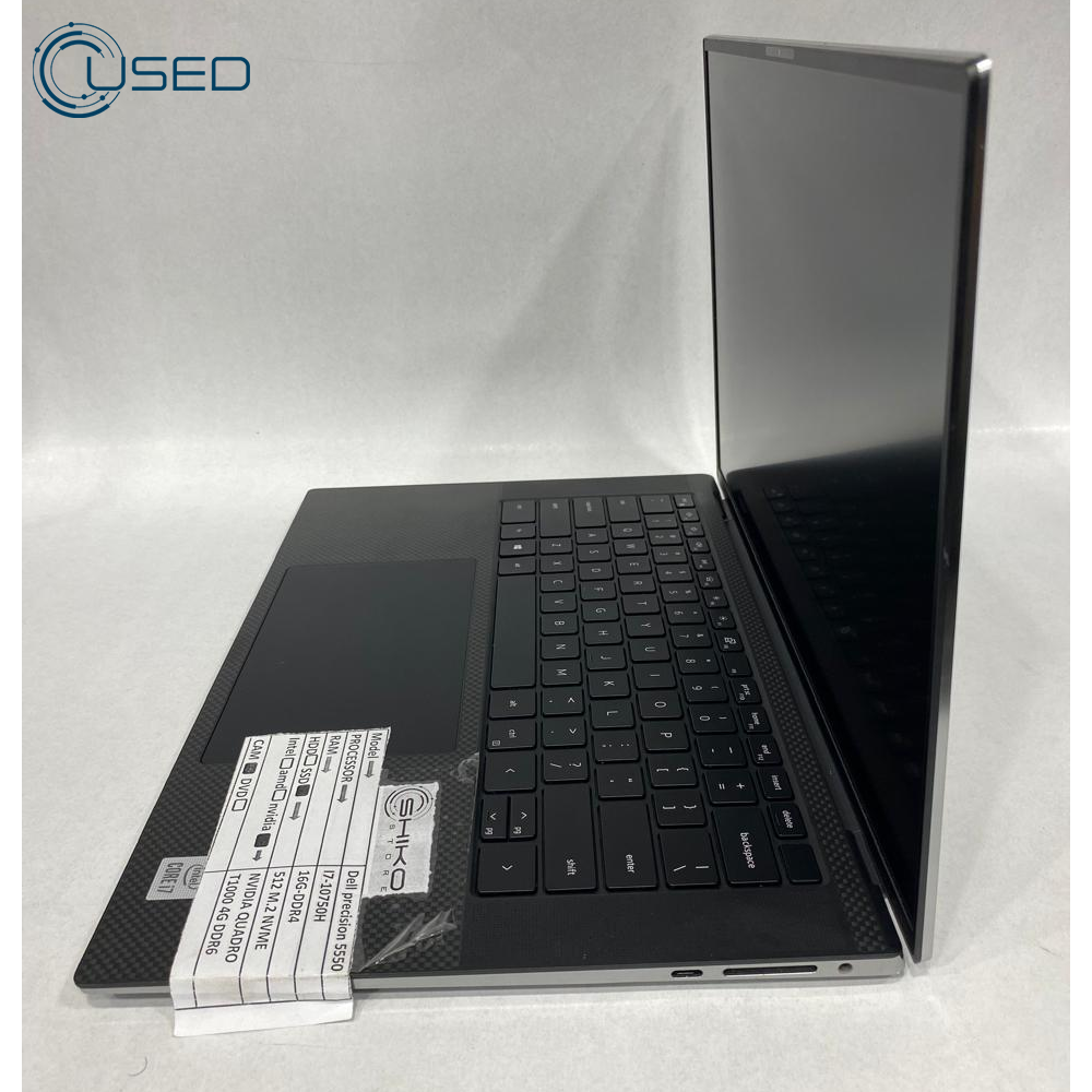 Laptop Used Dell Precision 5550 (i7/10750H - 16G DDR4 - 512g M.2 NVMe - Quadro T1000 4G DDR6 - Cam - 15.6 Inch)