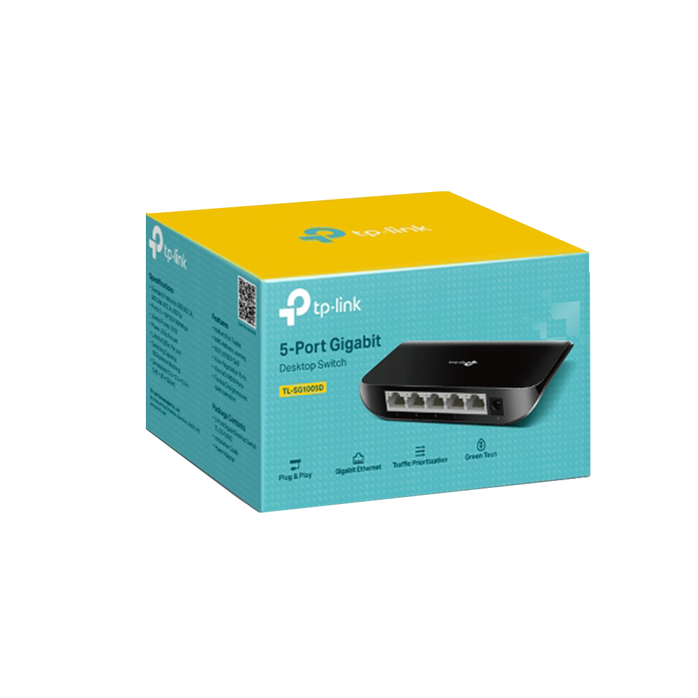 TP-Link TL-SG1005D 5-Port 10/100/1000Mbps Gigabit Desktop Switch