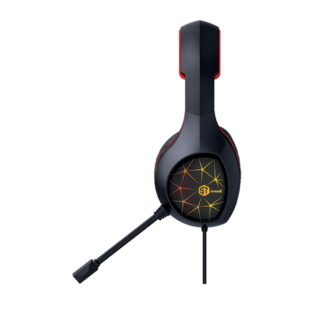 Headphone Wired Standard Gm-3502L (Two Socket With Convert + USB)