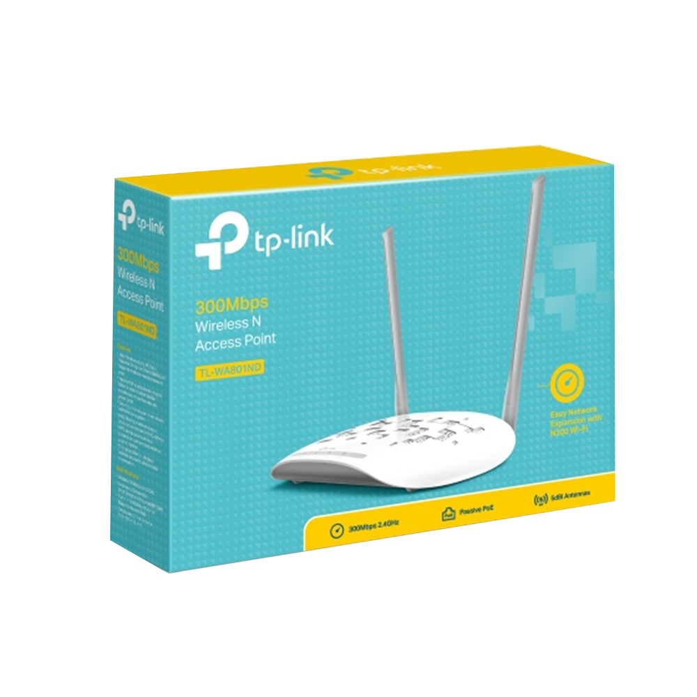 TP-Link TL-WA801ND 300Mbps Wireless N Access Point (1 Port - 2 Antenna)