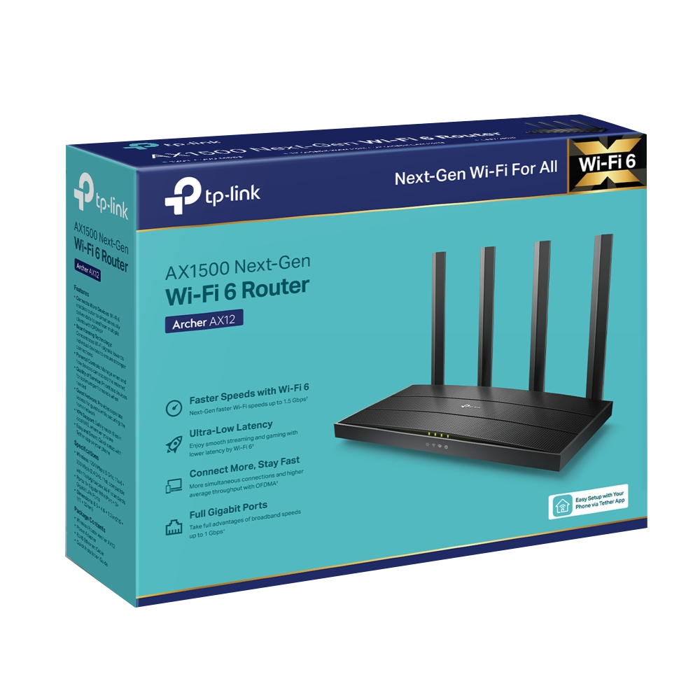 TP-Link Archer AX12 AX1500 Wi-Fi 6 Access Point (3 Port - 4 Antenna)