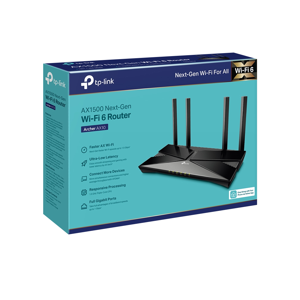 TP-Link Archer AX10 AX1500 Wi-Fi 6 Access Point (4 Port - 4 Antenna)