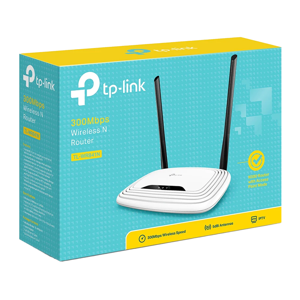 TP-Link TL-WR841N 300Mbps Wireless Access Point (4 Port - 2 Antenna)