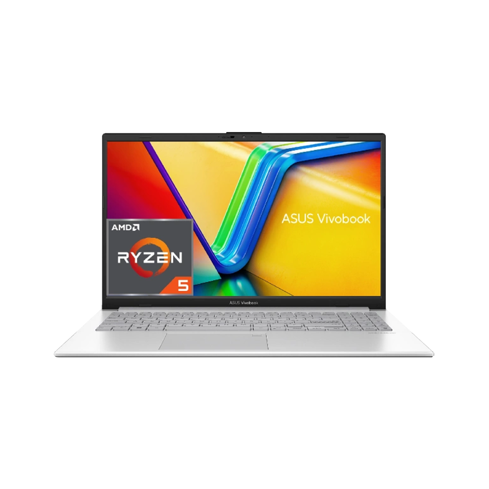 ASUS Vivobook Go 15 E1504FA-NJ005W Laptop (AMD Ryzen 5/7520U - 8GB DDR5 - 512GB M.2 NVMe - AMD Radeon Graphics - 15.6 Inch FHD 60Hz - Win11) - Silver