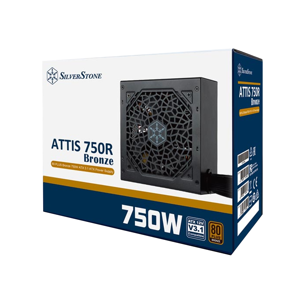 SilverStone ATTIS 750R 80 Plus Bronze Power Supply (750W)
