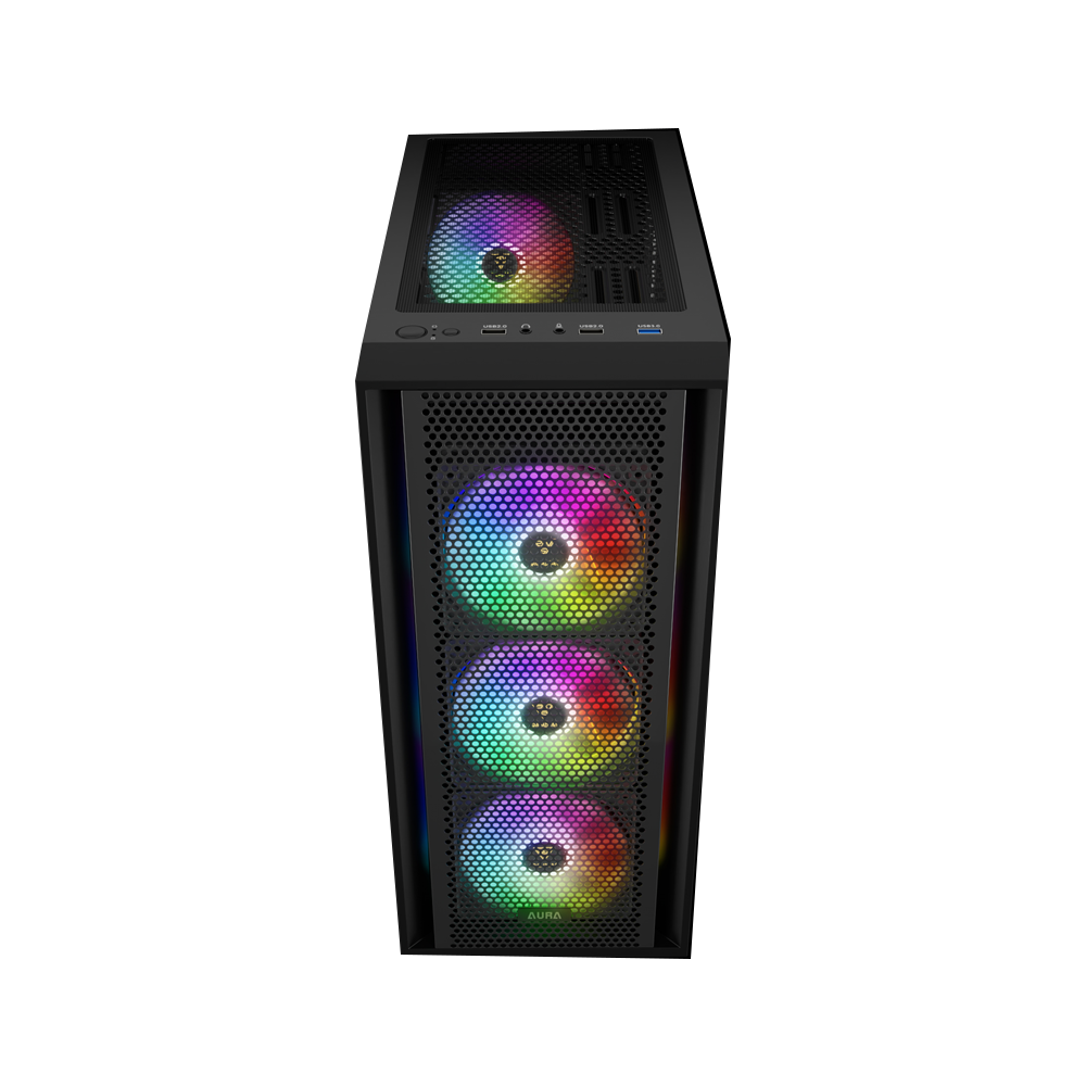 Gamdias Aura GC2 Elite ARGB Mid Rower Case + Aura GP750 80 Plus 750W Power Supply