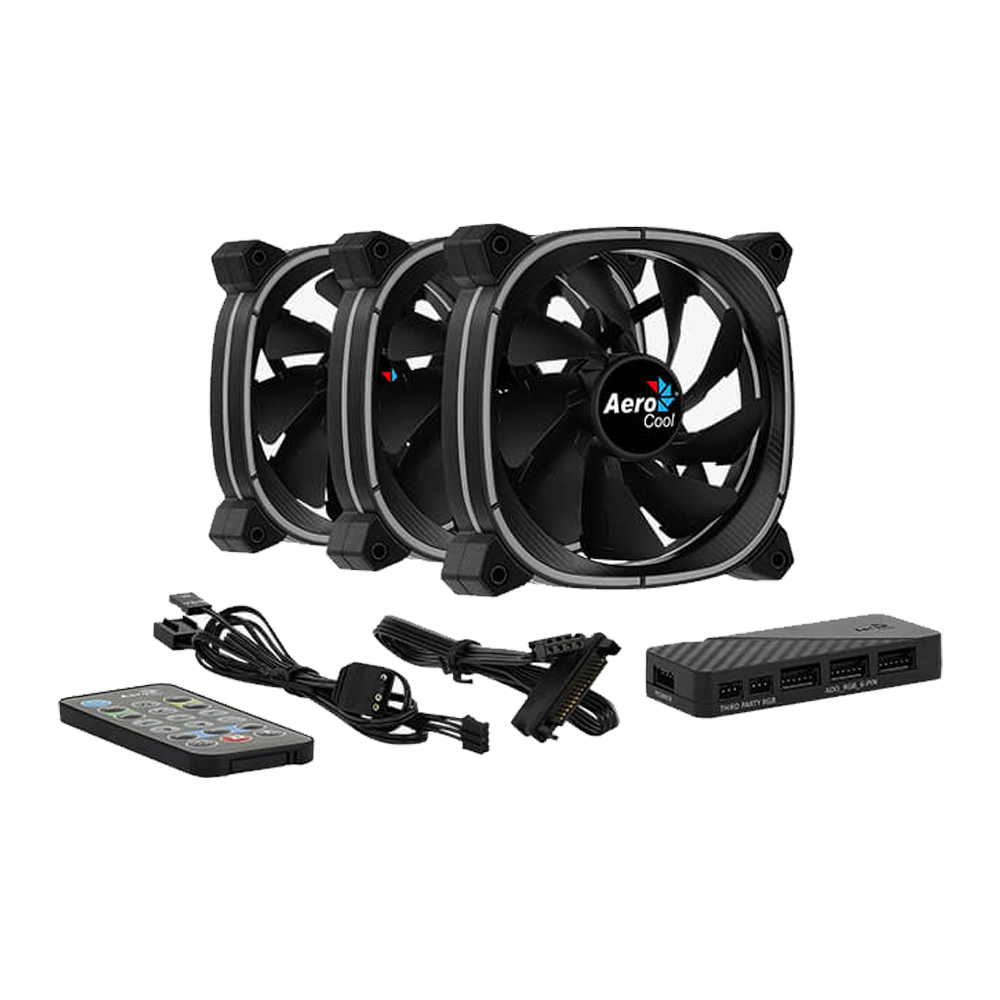 AeroCool Astro 12 Pro ARGB Triple Case Fan Kit